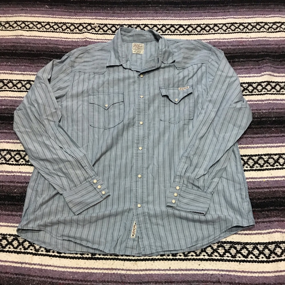 Lucky Brand Pearl Snap Button Down